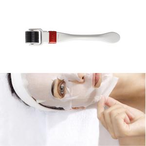 DIY Home Micro-Needling Therapy System (Derma Roller) PLUS Hydrating Sheet mask kit